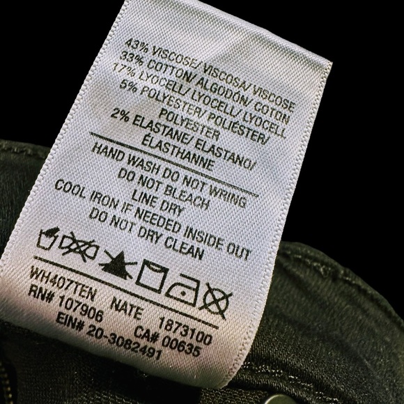 NWOT Hudson Jeans ‘Barbara High-Rise Super Skinny Ankle Jean’ in “Noir Coated” - Picture 13 of 16